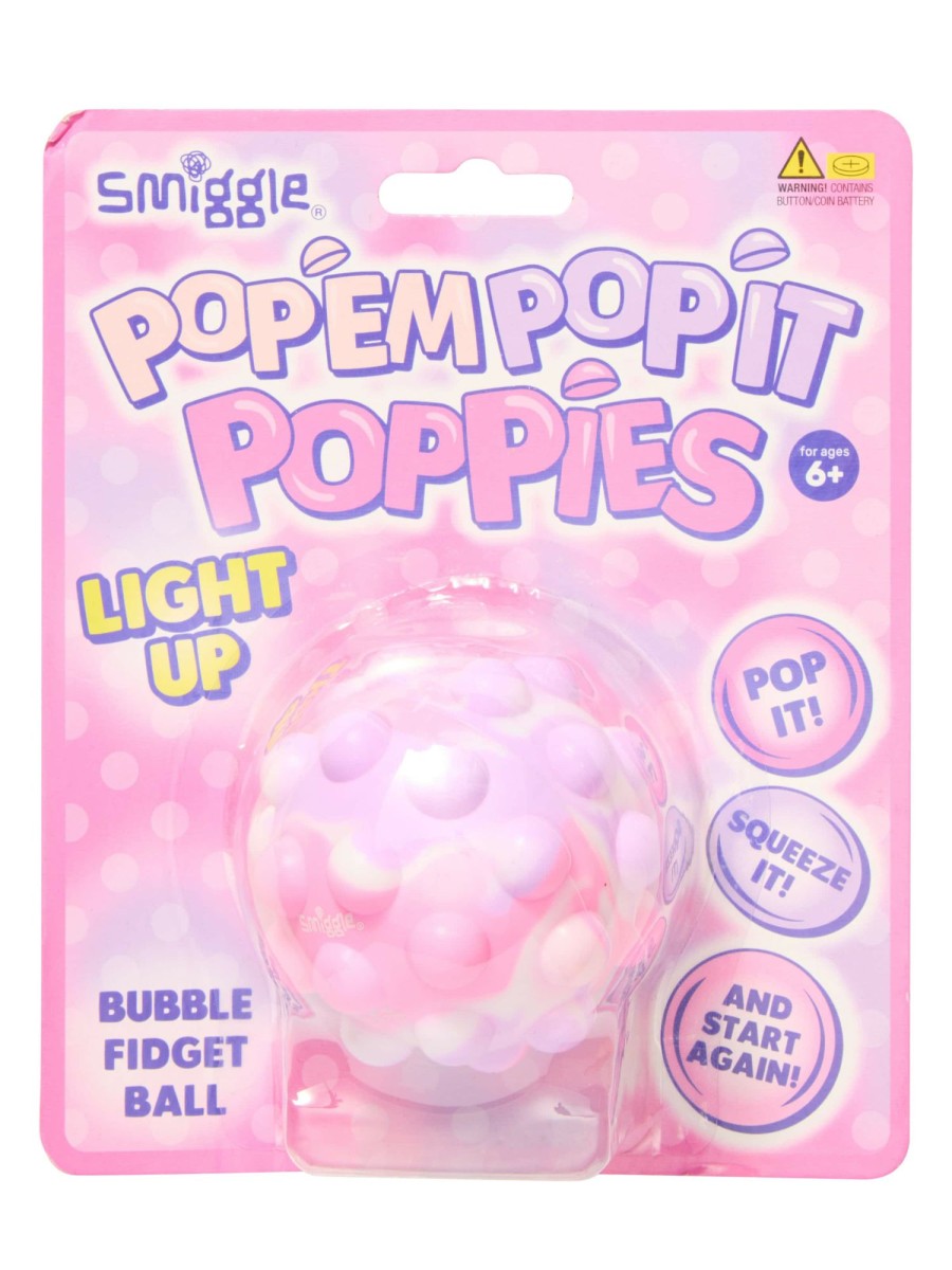 Tech & Toys Smiggle Popem Popit Poppies | Popem Popit Poppies Glow In The Dark Fidget Ball