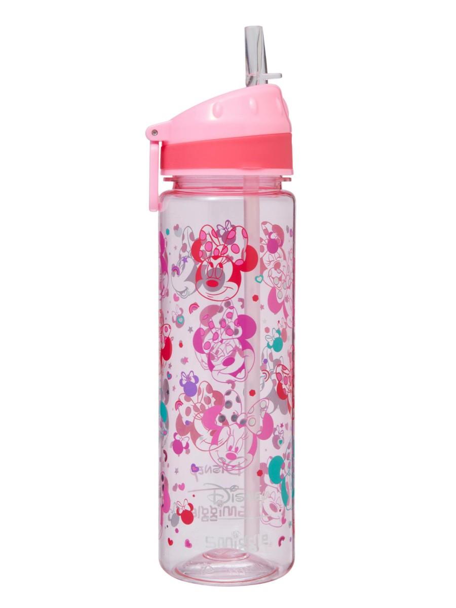 Food & Drink Smiggle Plastic Drink Bottles | Minnie Mouse Drink Up Plastic Drink Bottle 650Ml