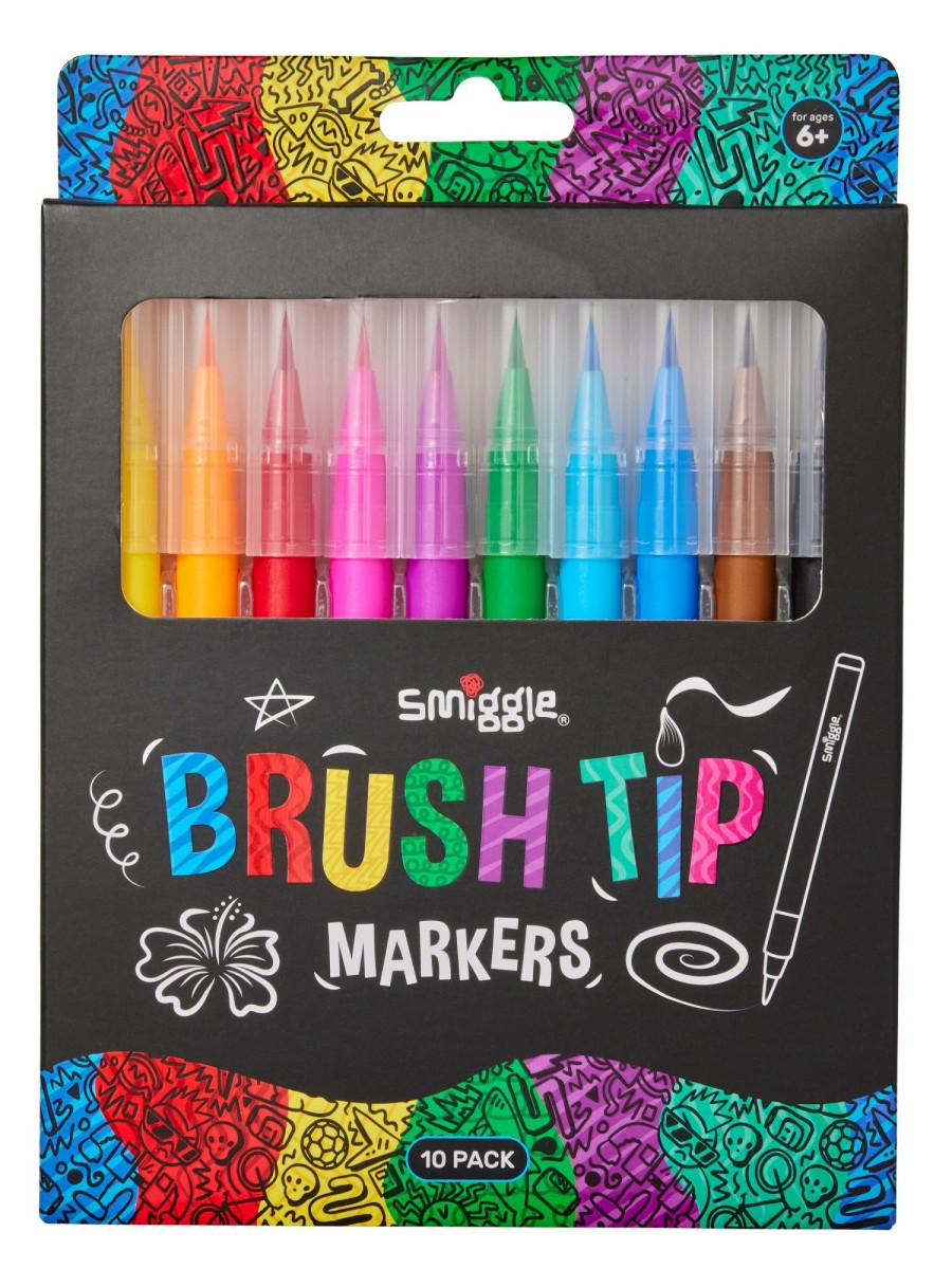 Stationery Smiggle Stationery Gift Packs | Brush Tip Marker Pack X10