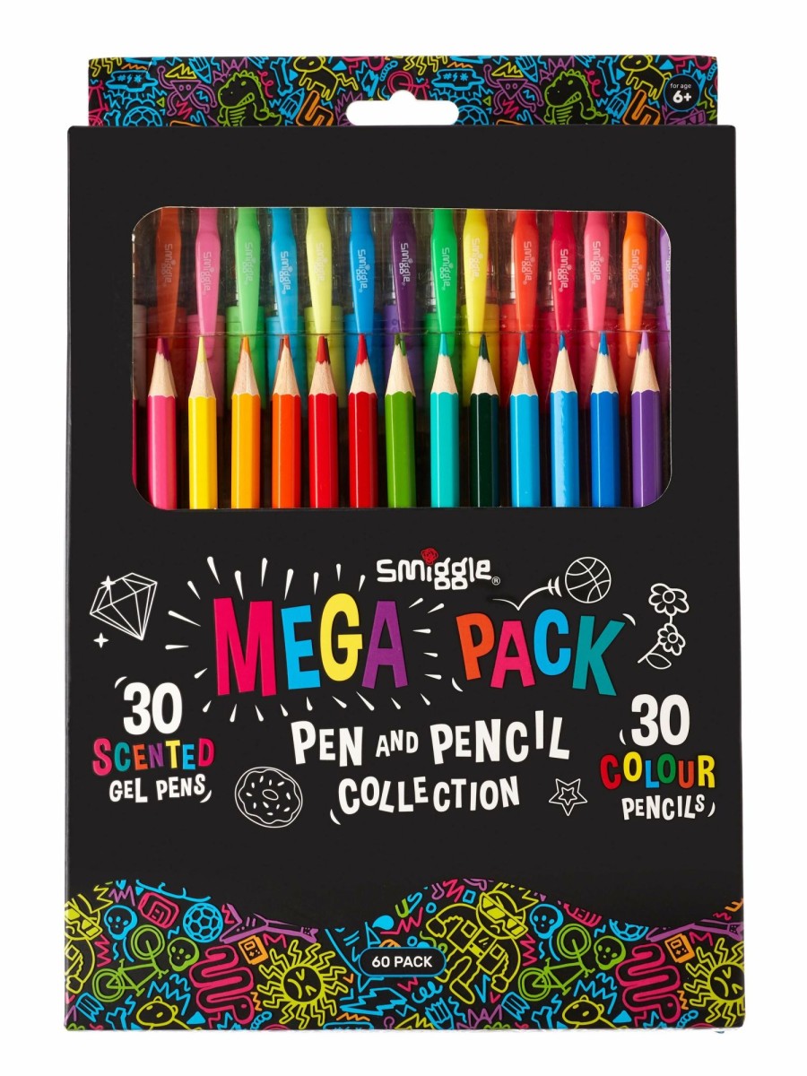 Stationery Smiggle Pencils | Mega Pack Scented Gel Pen & Pencil Collection X60