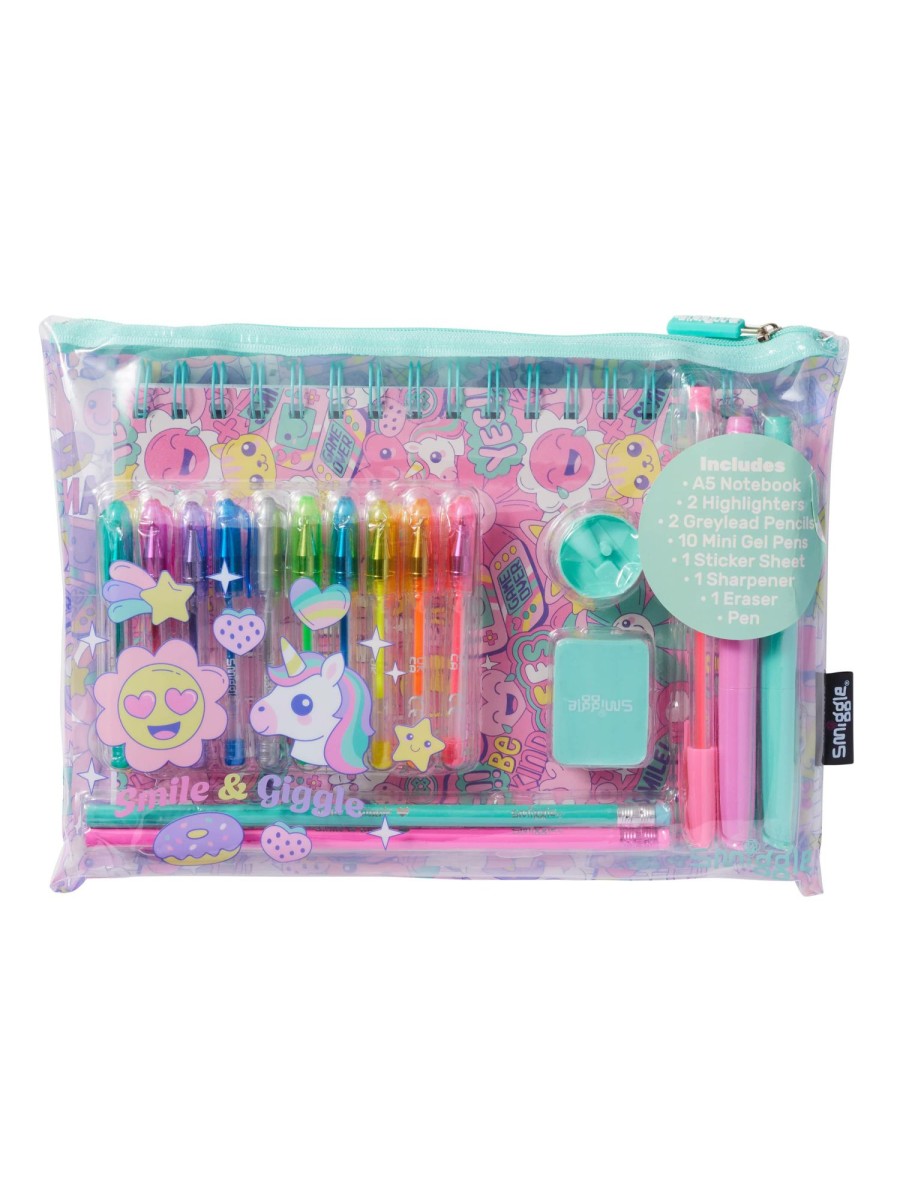 Stationery Smiggle Filled Pencil Cases | Epic Adventures A5 Essentials Stationery Gift Pack