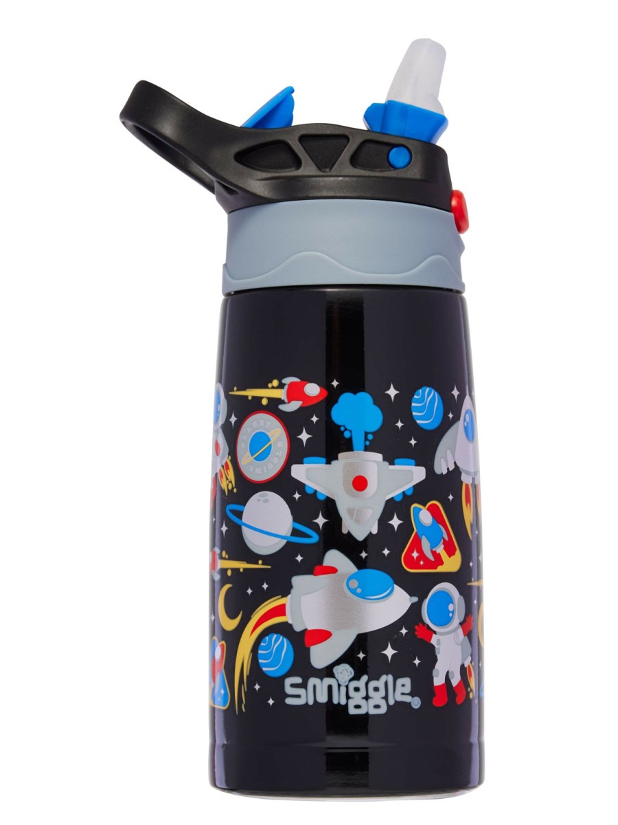 Food & Drink Smiggle Insulated Stainless Steel Drink Bottles | Lets Play Junior Stainless Steel Flip Drink Bottle 400Ml