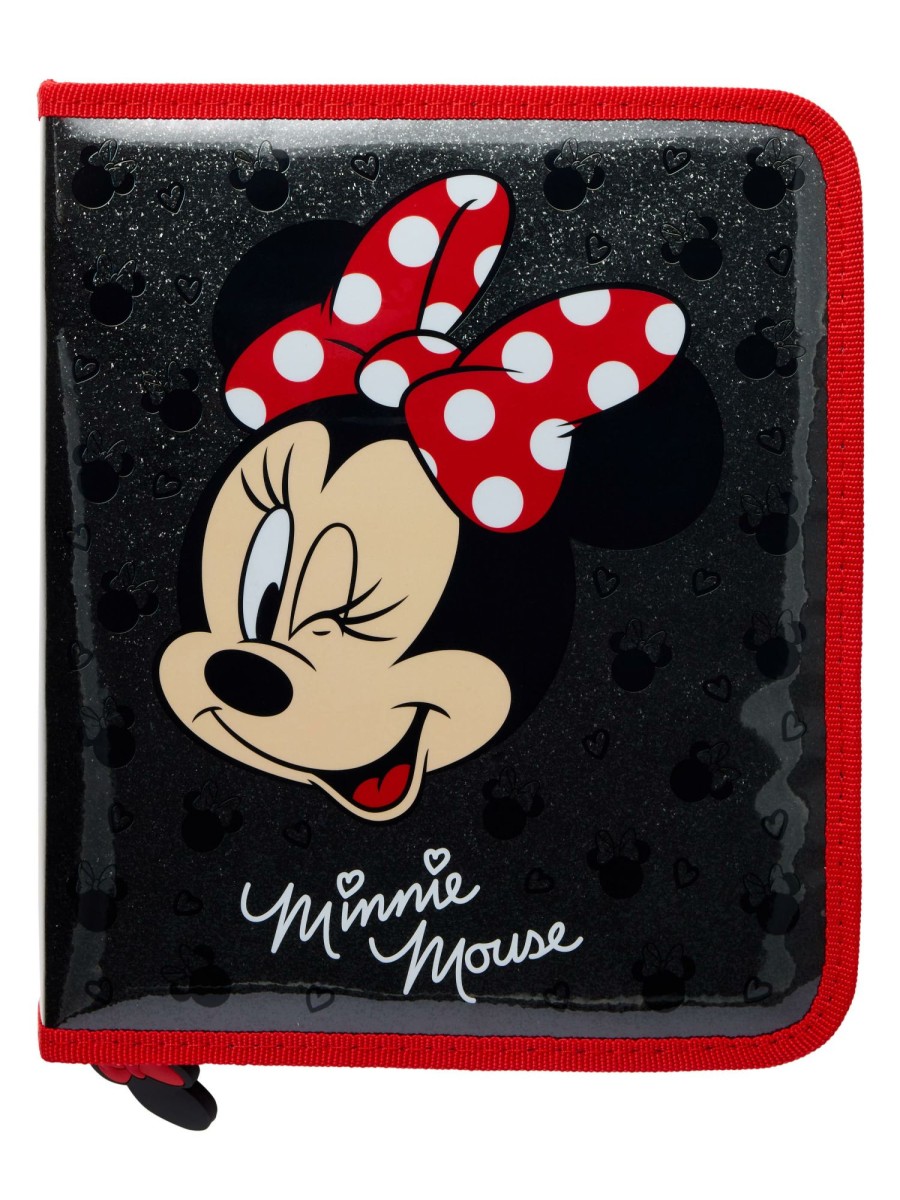 Stationery Smiggle Filled Pencil Cases | Minnie Mouse Zip It Stationery Gift Pack