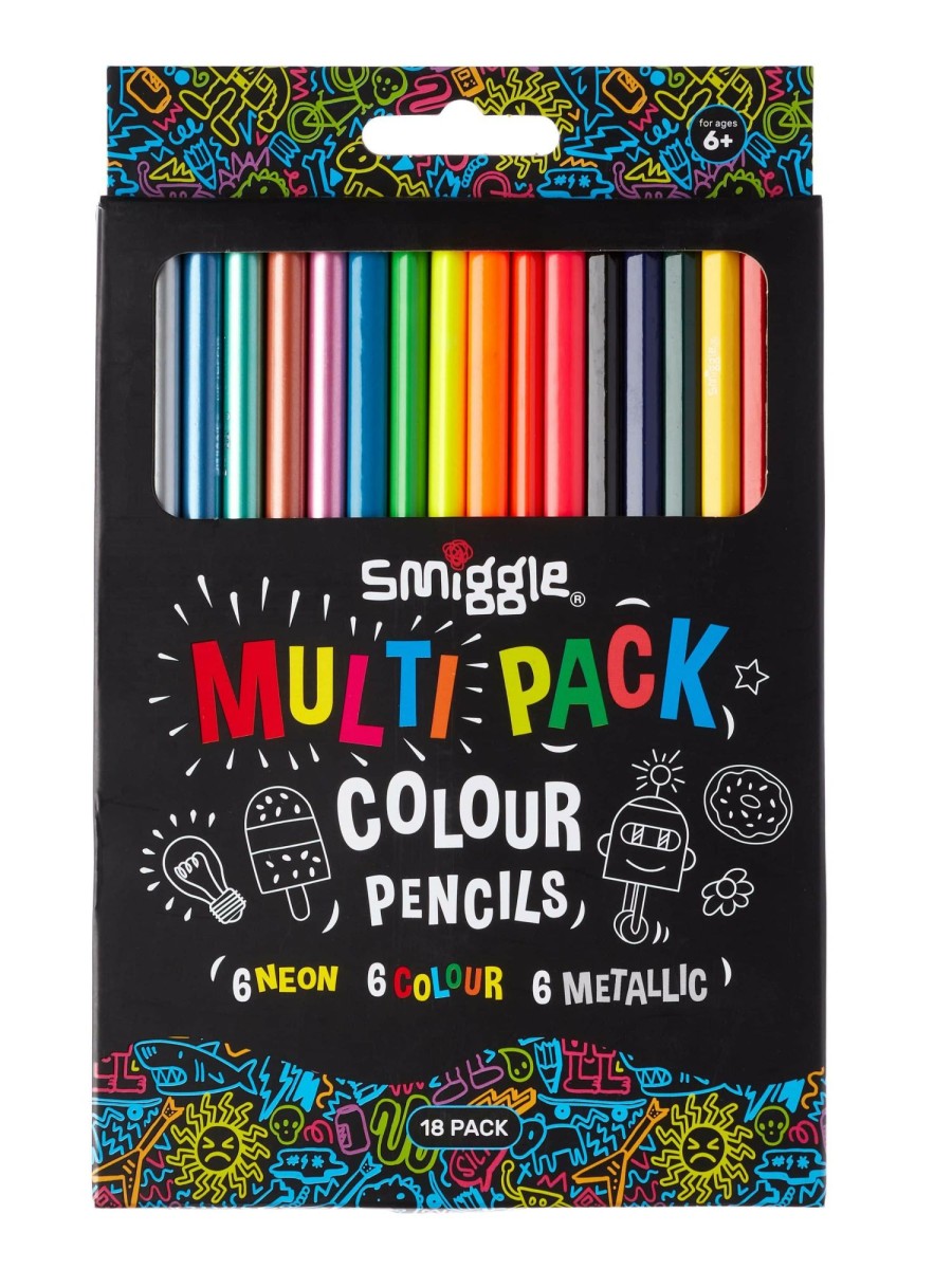 Stationery Smiggle Stationery Gift Packs | Multi Pack Colour Pencils X18