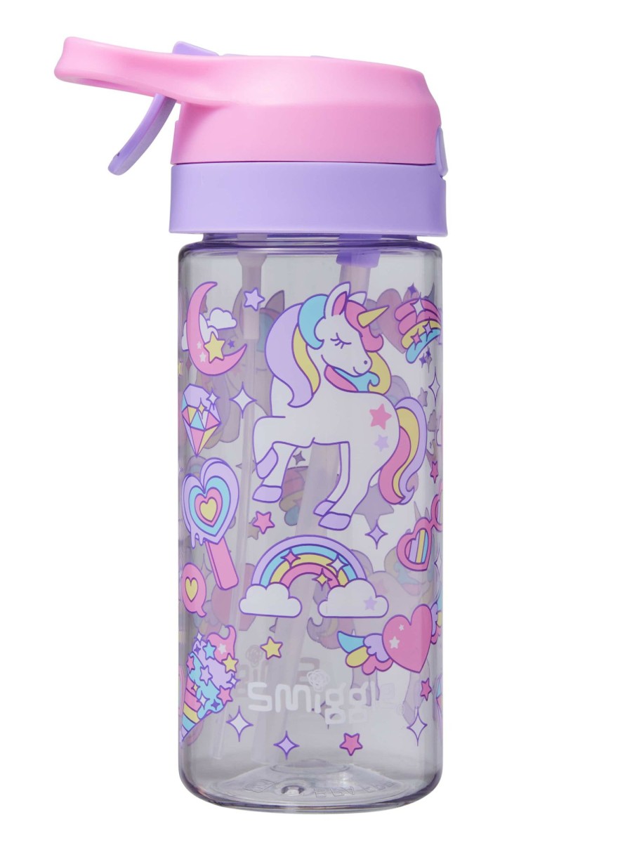 Food & Drink Smiggle Spritz Drink Bottles | Hali Junior Flip Top Spritz Plastic Drink Bottle 440Ml