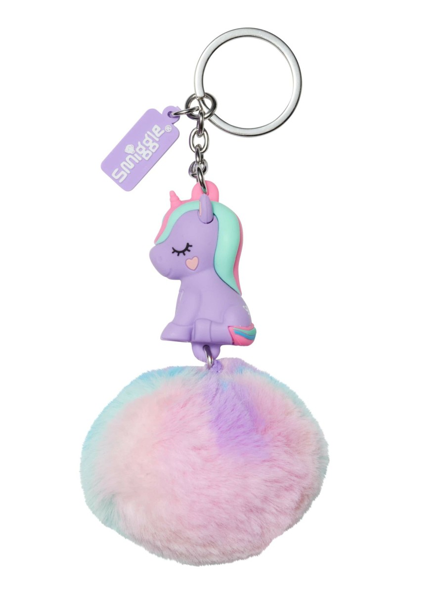 Bags Smiggle Novelty Keyrings | Pom Pom Unicorn Keyring