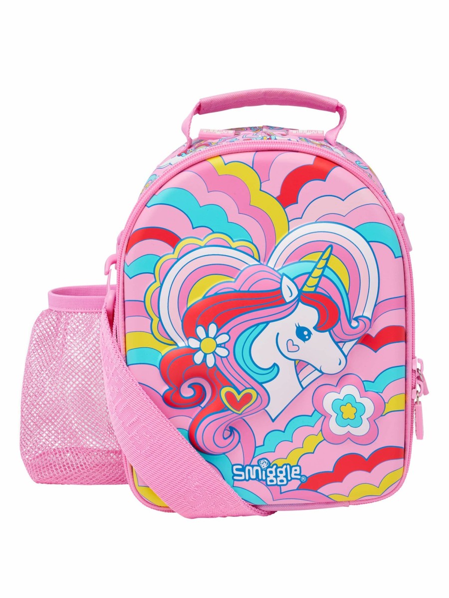 Food & Drink Smiggle Hardtop Lunchboxes | Wild Side Hardtop Curve Lunchbox With Strap