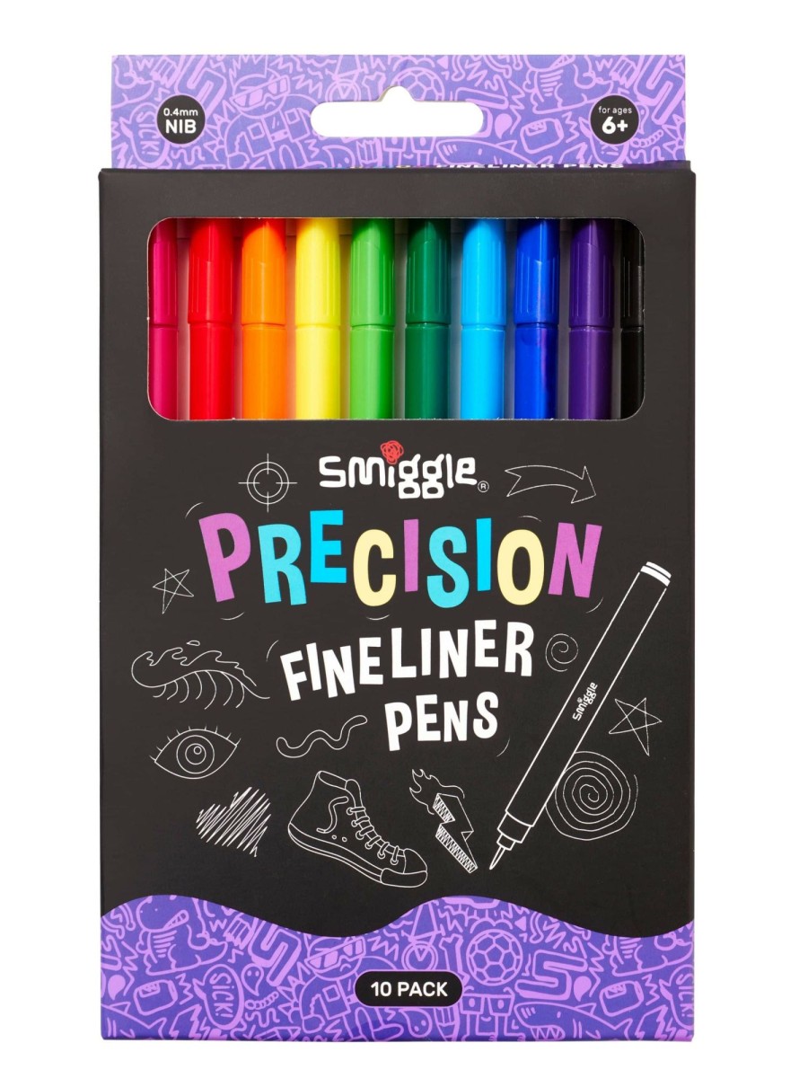 Stationery Smiggle Pens & Markers | Precision Fineline Pen Pack X10