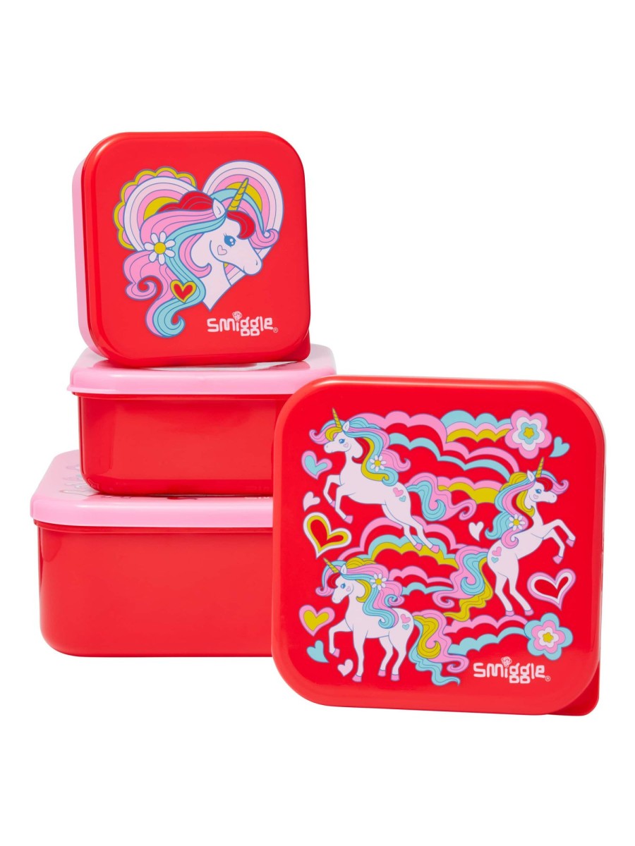 Food & Drink Smiggle Food Containers | Wild Side 4 In 1 Nested Containers