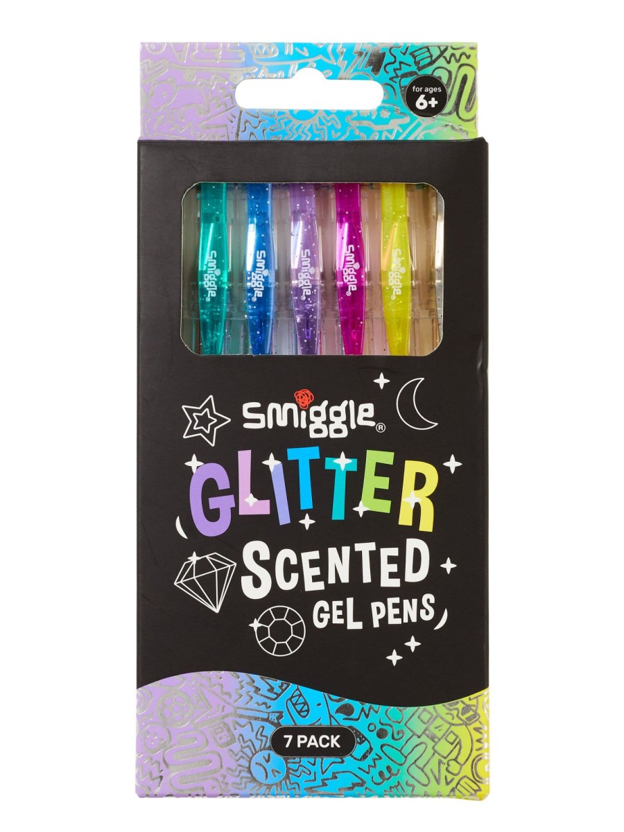 Stationery Smiggle Pens & Markers | Glitter Scented Gel Pens Pack X7