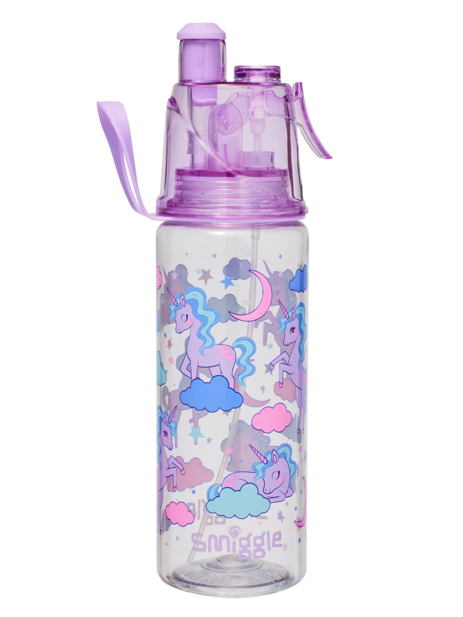 Food & Drink Smiggle Plastic Drink Bottles | Misty Plastic Spritz Drink Bottle 560Ml