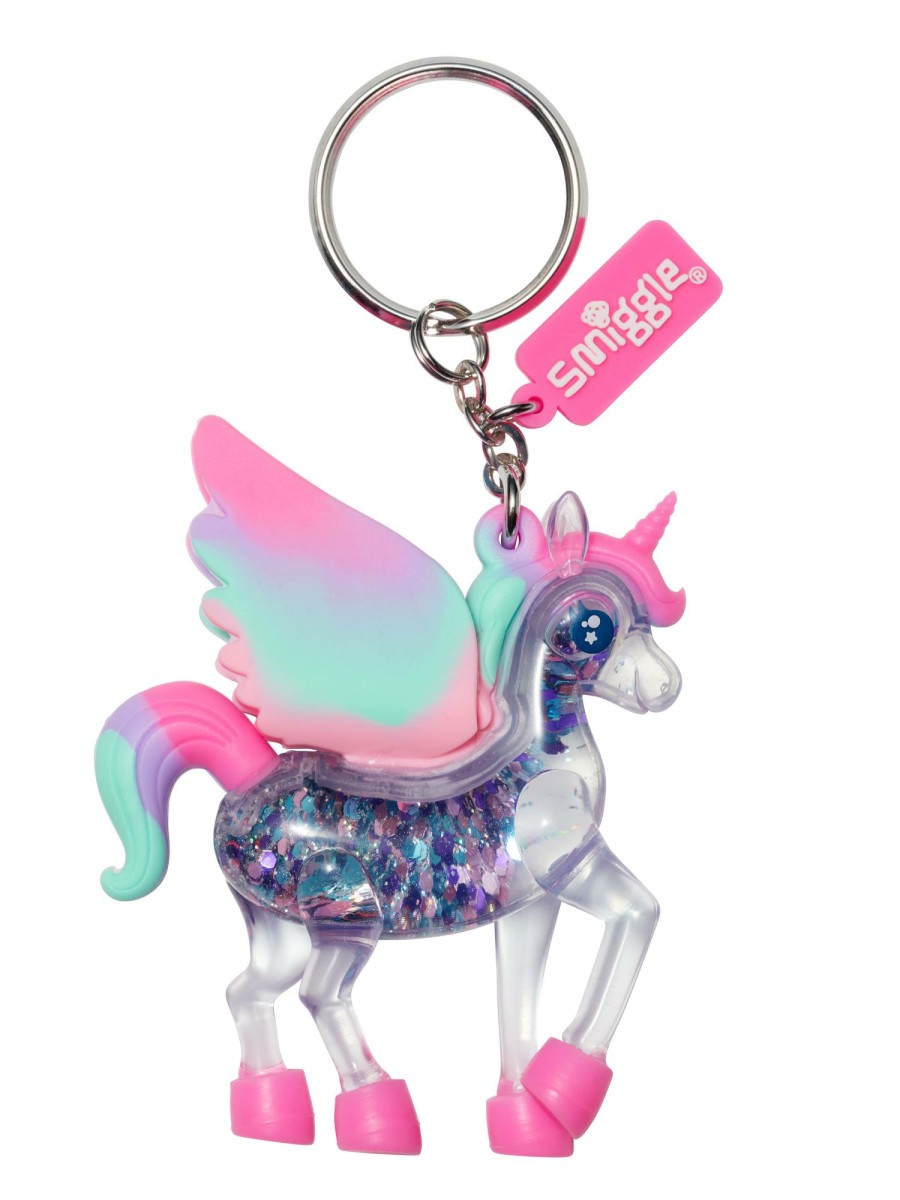 Bags Smiggle Novelty Keyrings | Glitter Unicorn Keyring