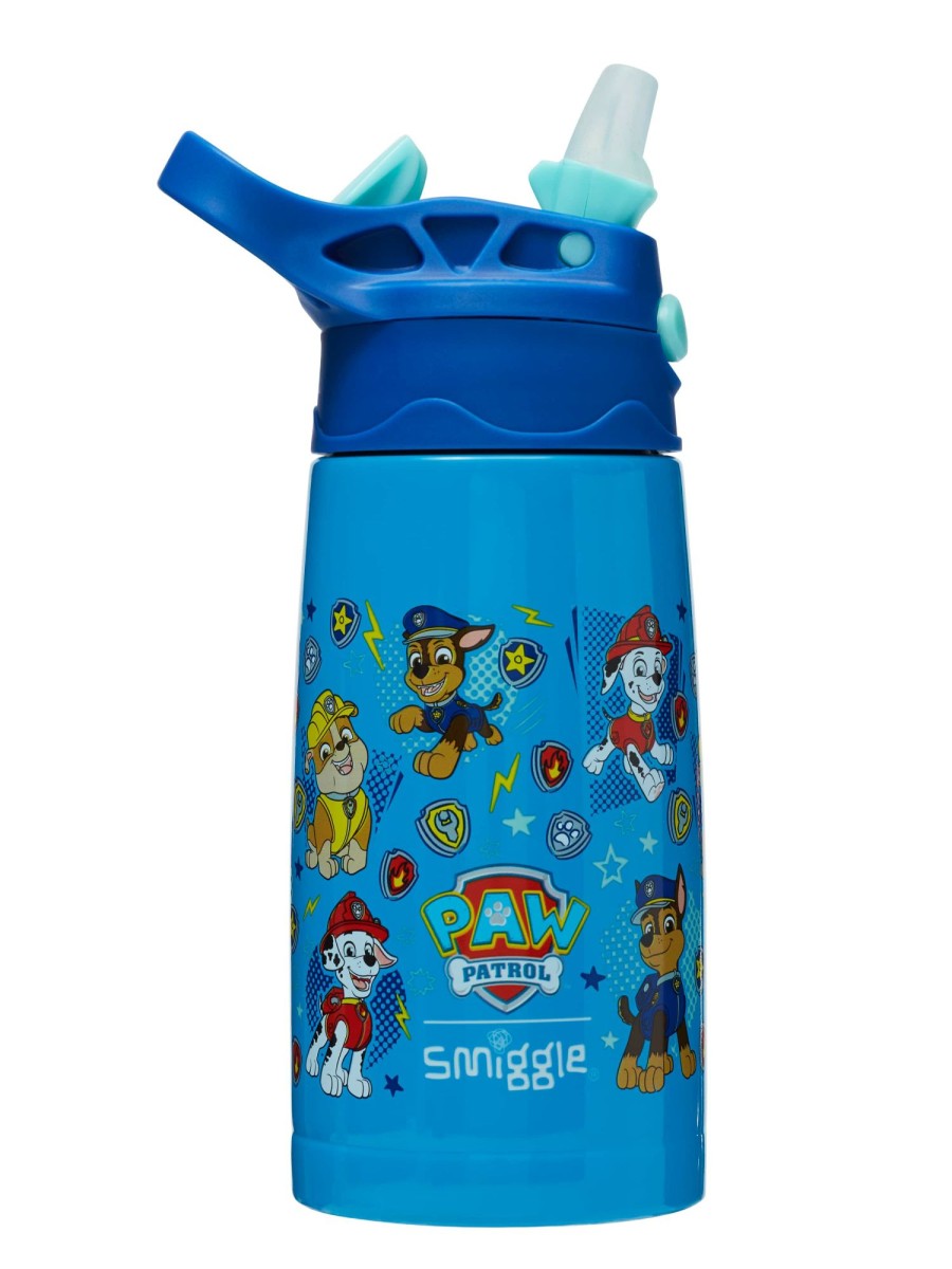 Food & Drink Smiggle Preschool Drink Bottles | Paw Patrol Junior Insulated Stainless Steel Drink Bottle With Flip Spout 400Ml