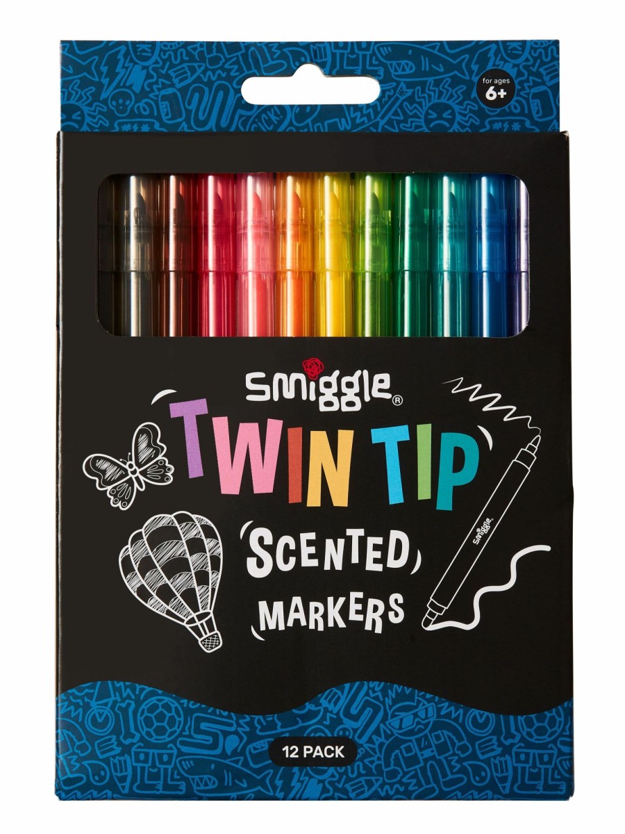 Stationery Smiggle Stationery Gift Packs | Twin Tip Scented Markers Pack X12