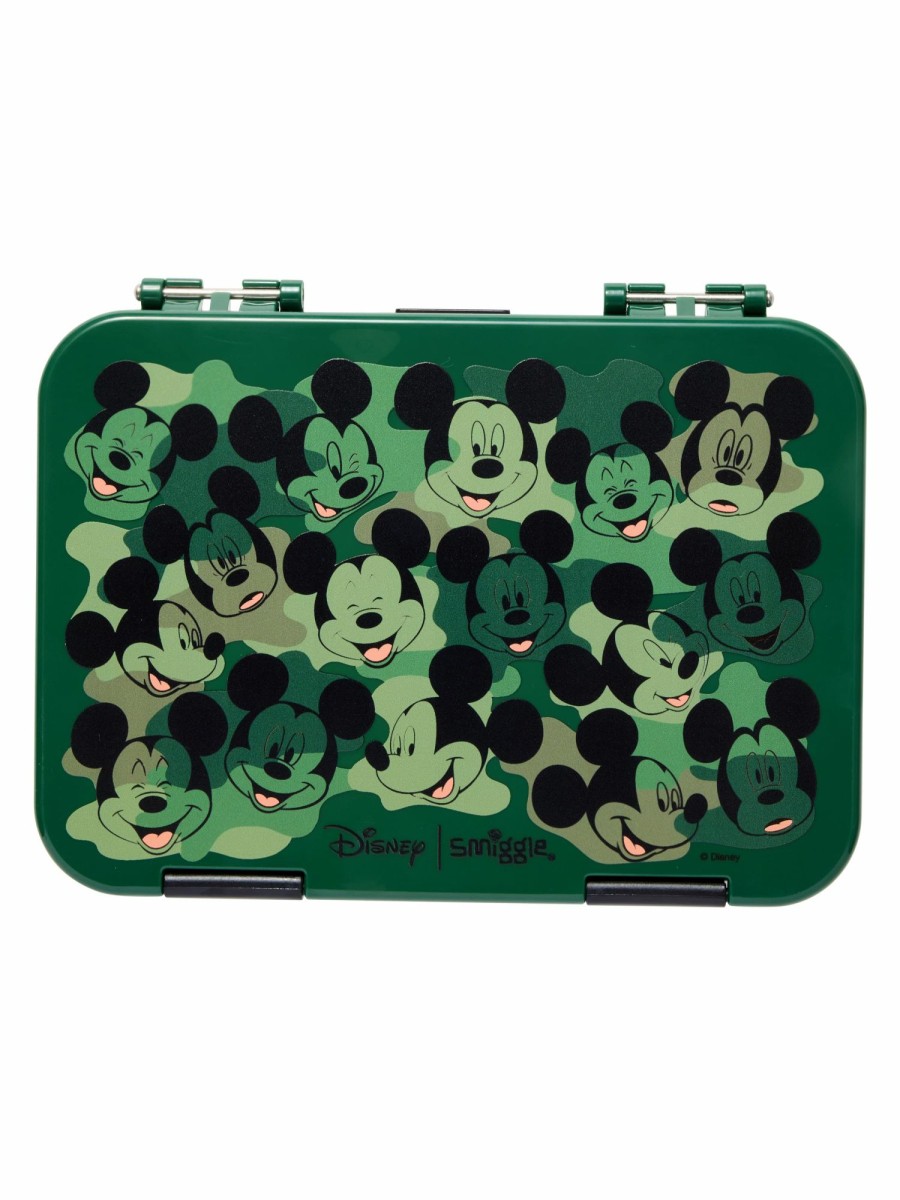 Food & Drink Smiggle Bento Lunchboxes | Mickey Mouse Medium Happy Bento Lunchbox