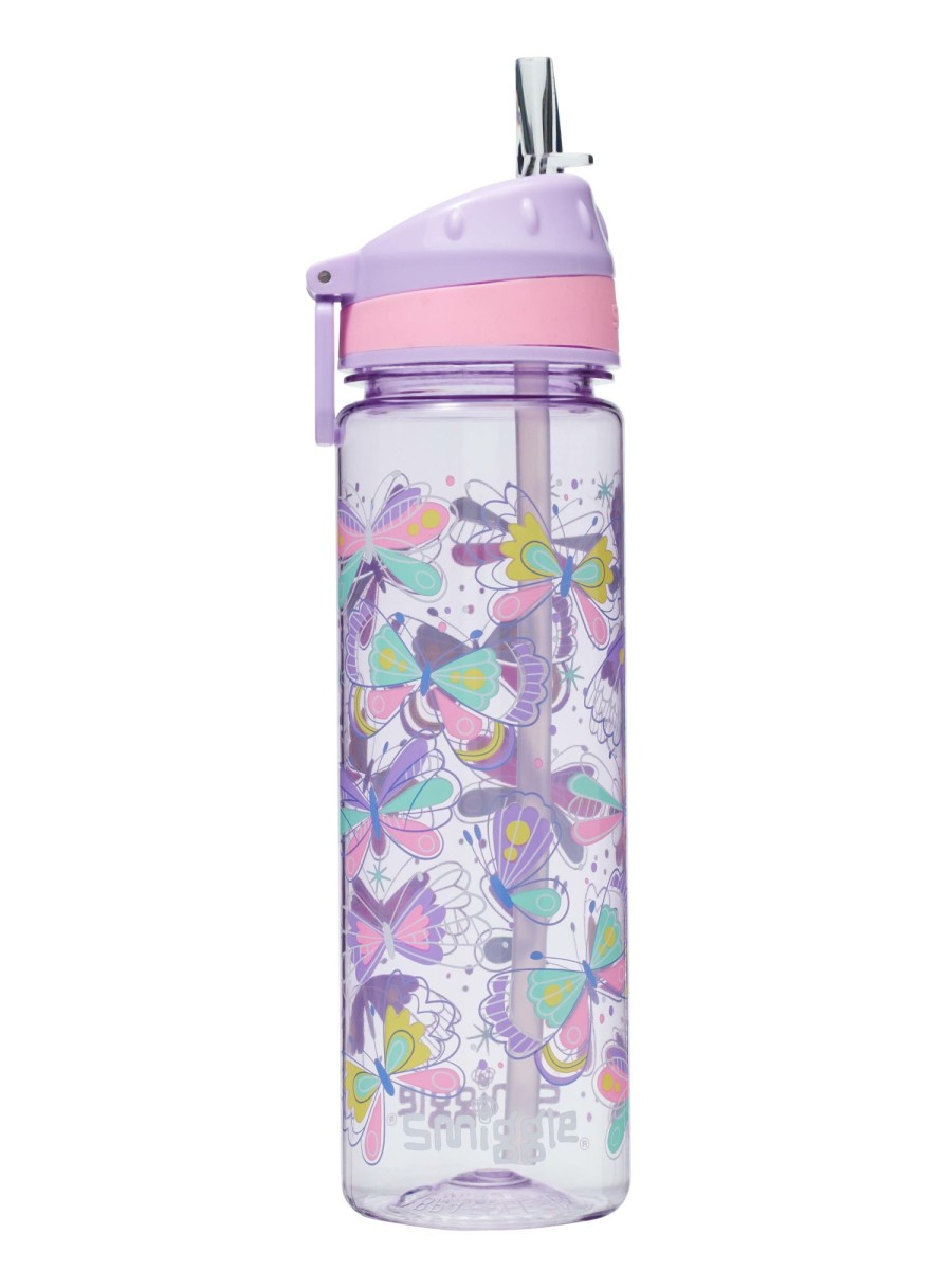 Food & Drink Smiggle Plastic Drink Bottles | Flutter Drink Up Plastic Drink Bottle 650Ml