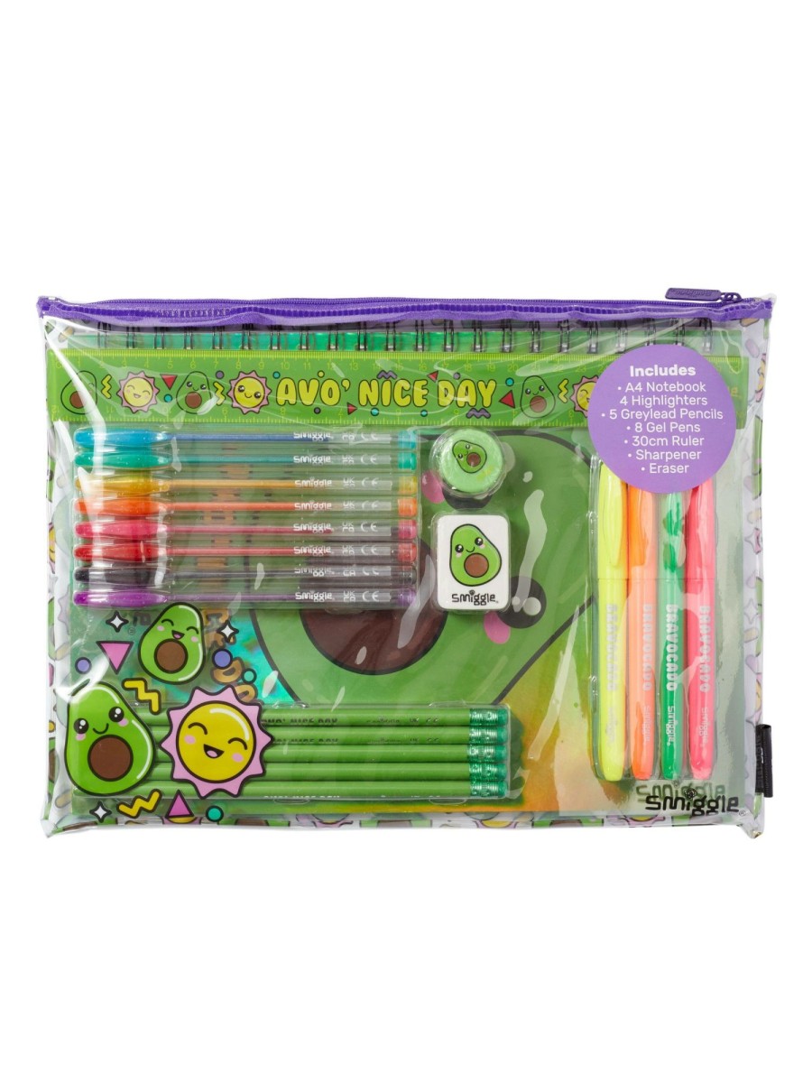 Stationery Smiggle Filled Pencil Cases | Essentials A4 Stationery Gift Pack