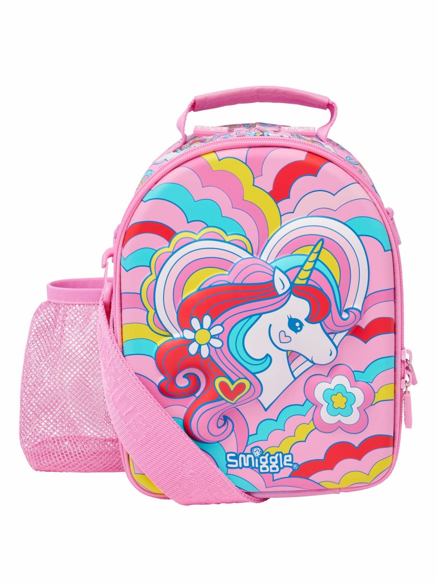 Food & Drink Smiggle Hardtop Lunchboxes | Wild Side Hardtop Curve Lunchbox With Strap