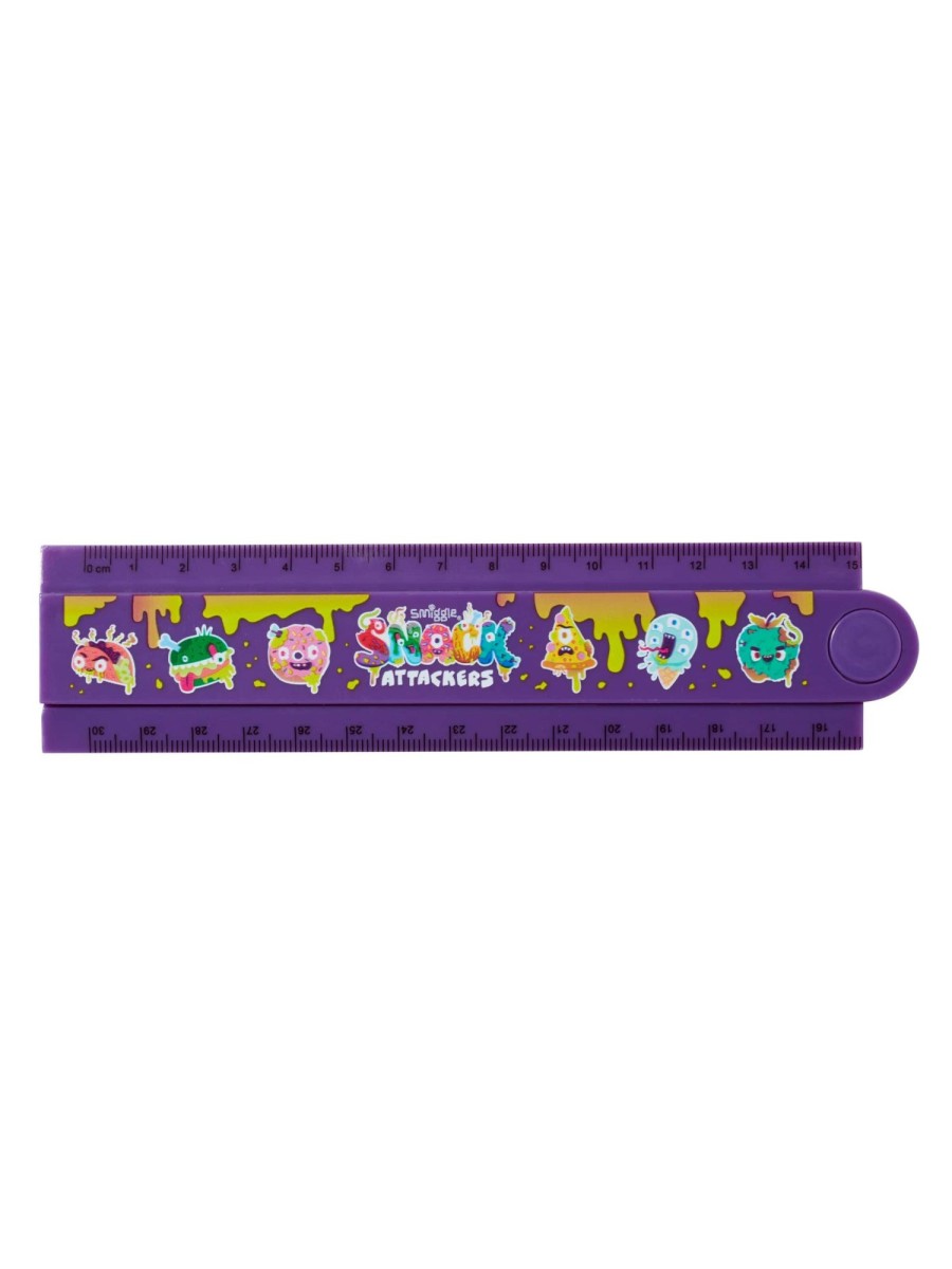 Stationery Smiggle Erasers, Rulers & Supplies | Snack Attackers Fold Up Ruler