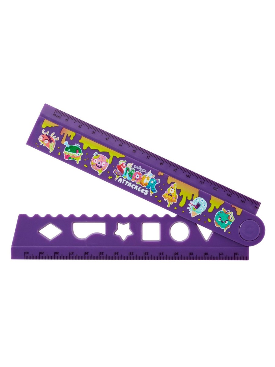 Stationery Smiggle Erasers, Rulers & Supplies | Snack Attackers Fold Up Ruler