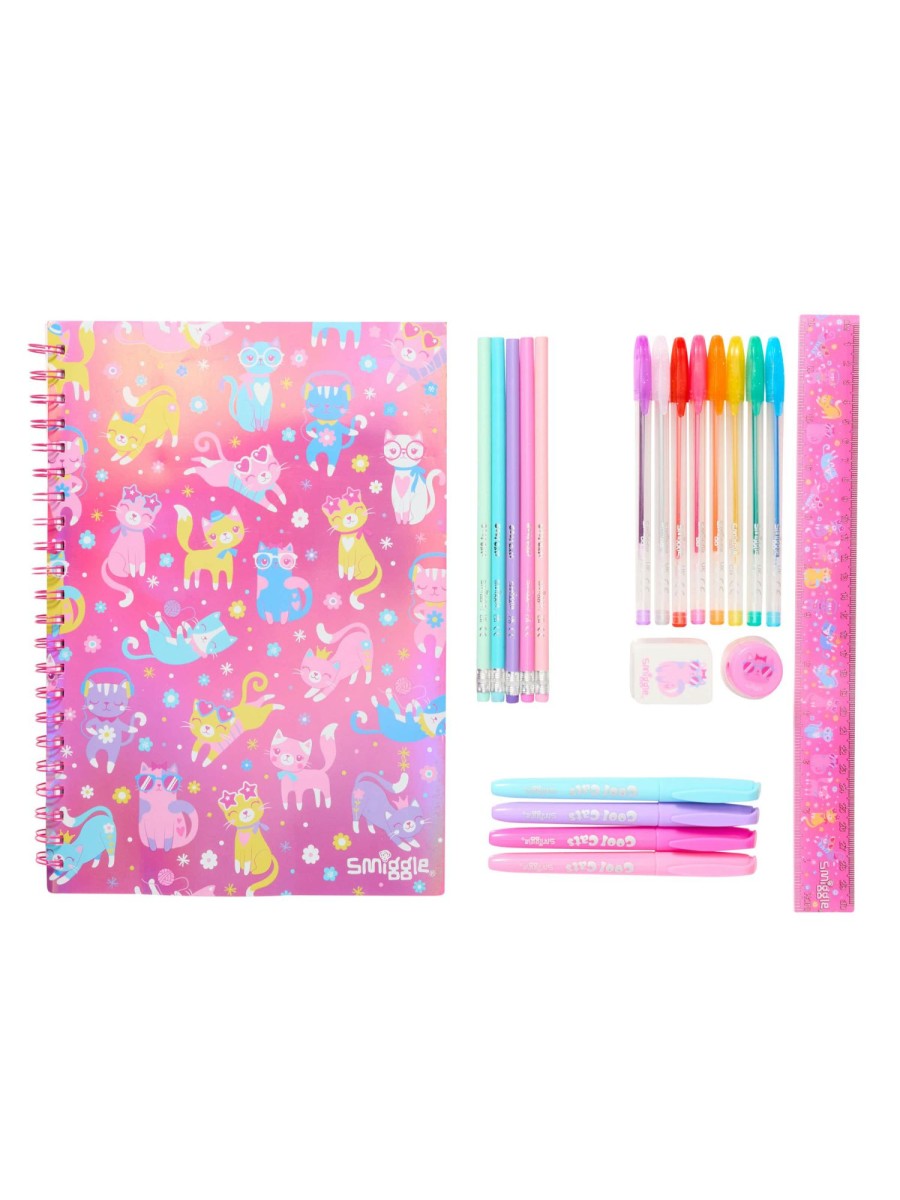 Stationery Smiggle Stationery Gift Packs | Let'S Go A4 Essentials Stationery Gift Pack