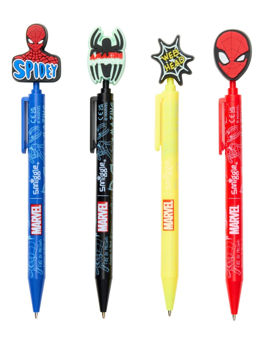 Stationery Smiggle Stationery Gift Packs | Spider-Man Pen Pack X 4