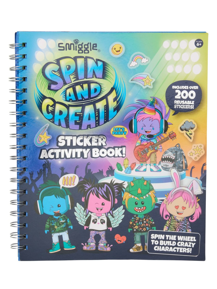 Tech & Toys Smiggle Activity Books & Diy Kits | Spin & Create Sticker Activity Book