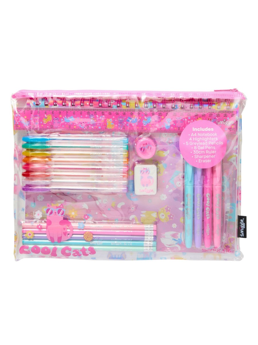 Stationery Smiggle Stationery Gift Packs | Let'S Go A4 Essentials Stationery Gift Pack