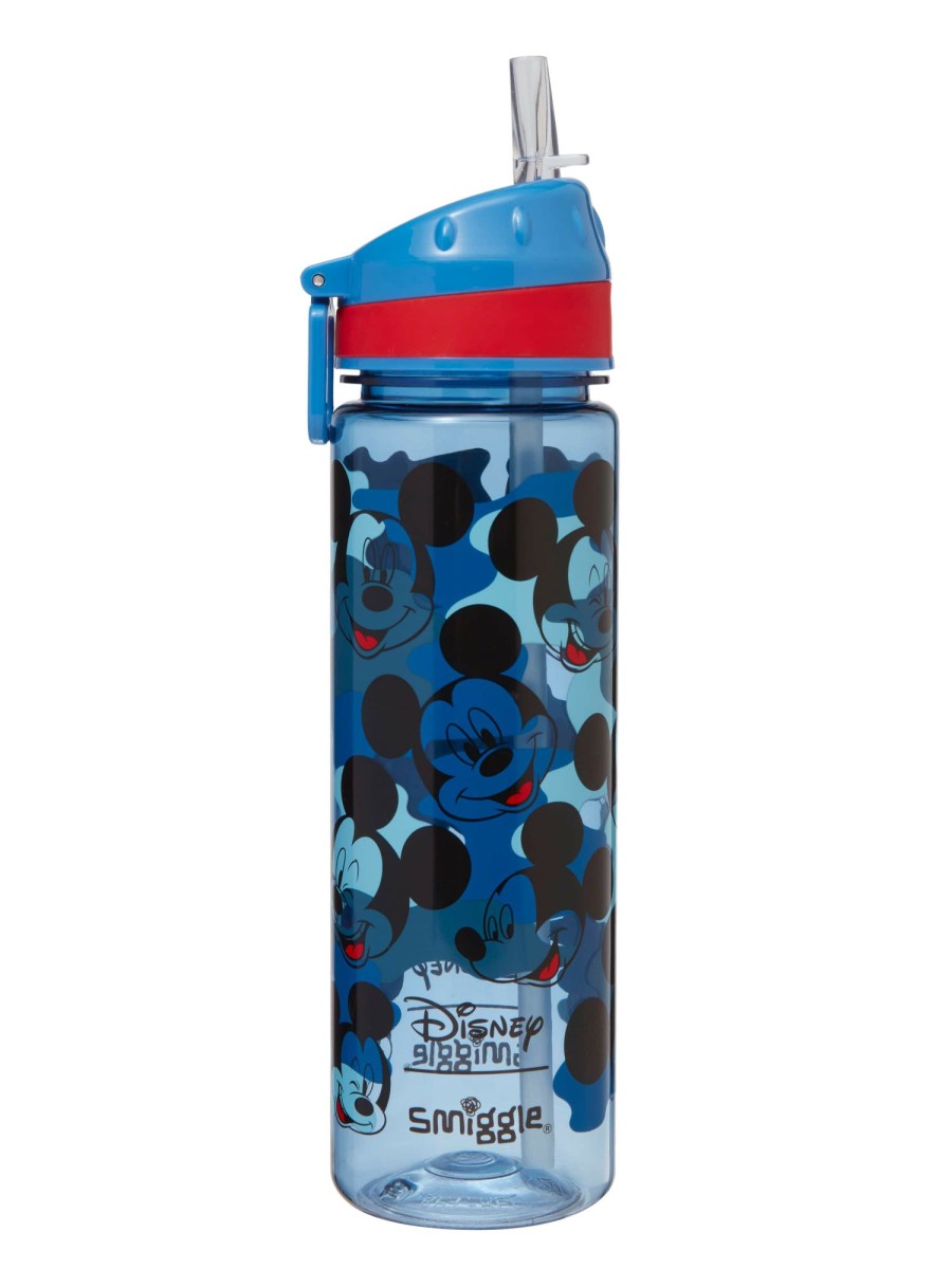 Food & Drink Smiggle Plastic Drink Bottles | Mickey Mouse Drink Up Plastic Drink Bottle 650Ml