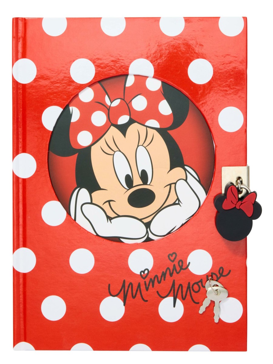 Stationery Smiggle Notebooks | Minnie Mouse A5 Lockable Notebook