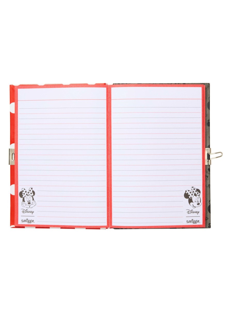 Stationery Smiggle Notebooks | Minnie Mouse A5 Lockable Notebook