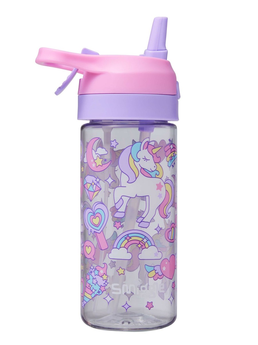 Food & Drink Smiggle Spritz Drink Bottles | Hali Junior Flip Top Spritz Plastic Drink Bottle 440Ml